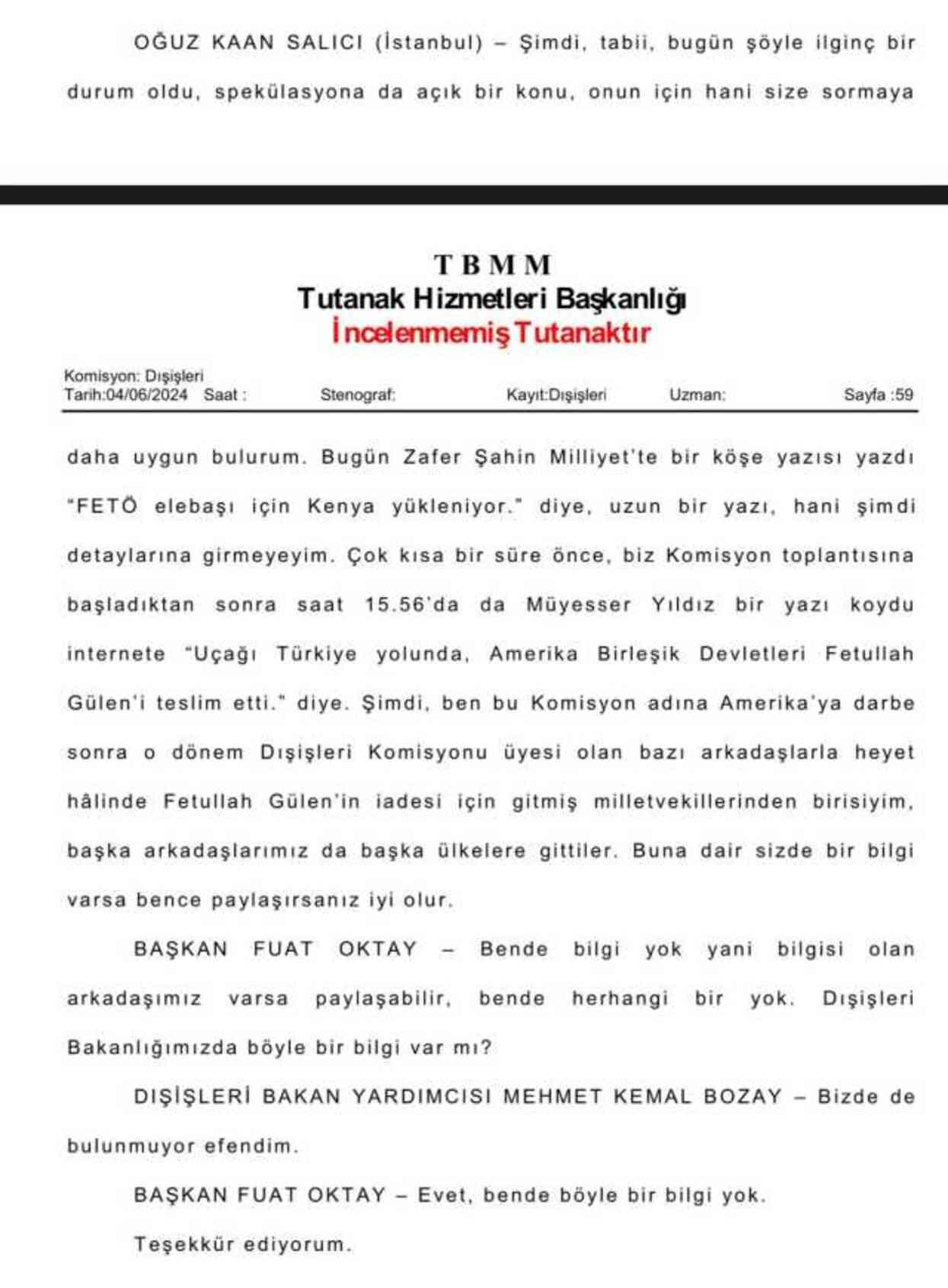 FETÖ elebaşı Gülen, Türkiye'yi mi getirildi? CHP'li Salıcı iddiayı TBMM Dışişleri Komisyonu gündemine taşıdı