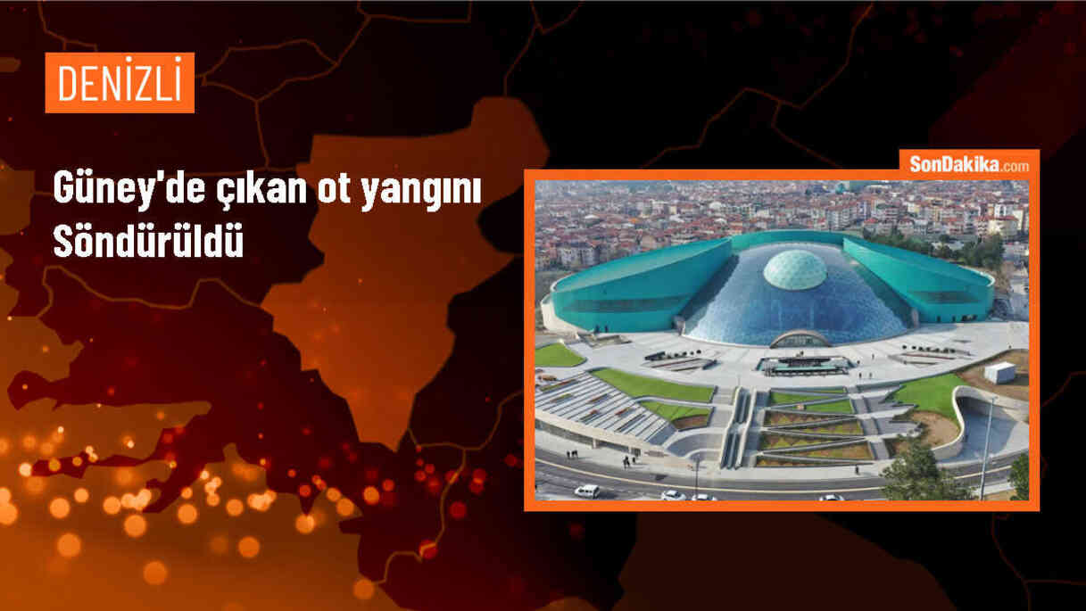 Denizli\'nin Güney ilçesinde meşe ağaçlarının bulunduğu alanda çıkan ot yangını söndürüldü