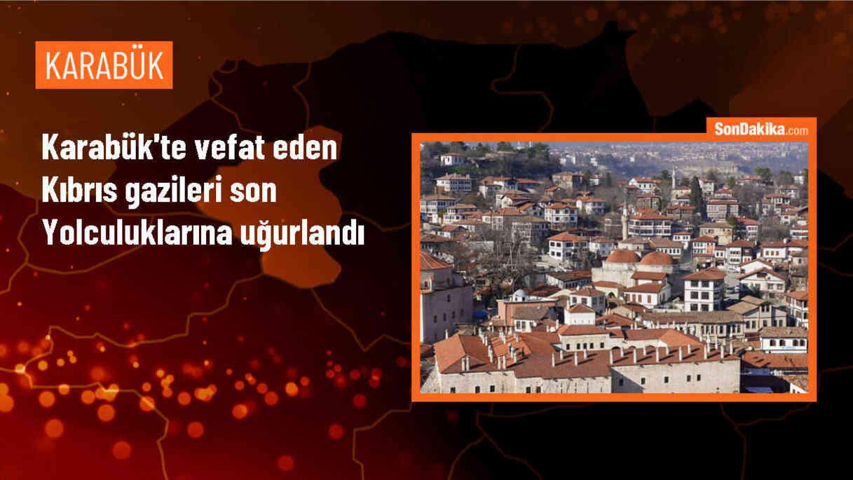 Karabük\'te yaşamını yitiren Kıbrıs gazileri toprağa verildi