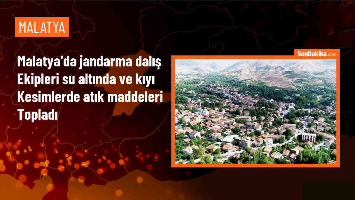 Malatya\'da Jandarma Dalış Ekipleri Atık Maddeleri Topladı