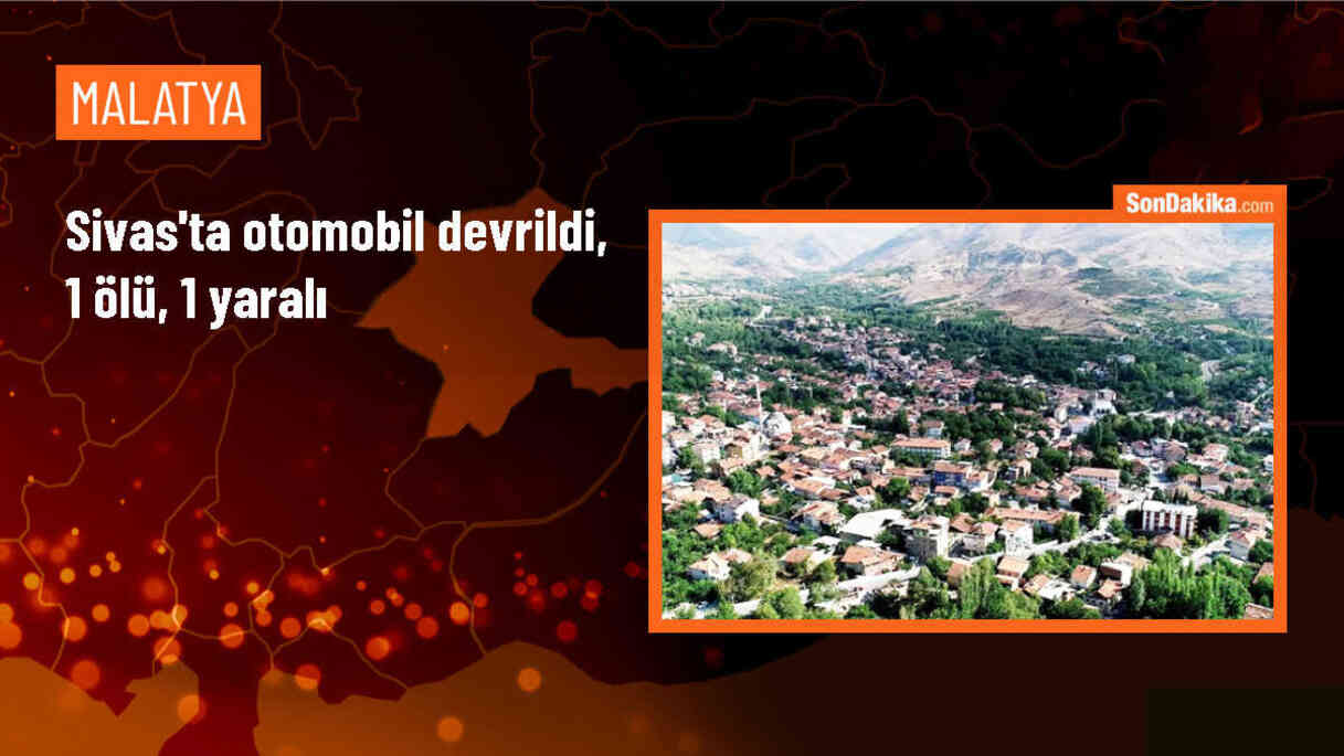 Sivas\'ın Kangal ilçesinde otomobil devrilmesi: 1 ölü, 1 yaralı