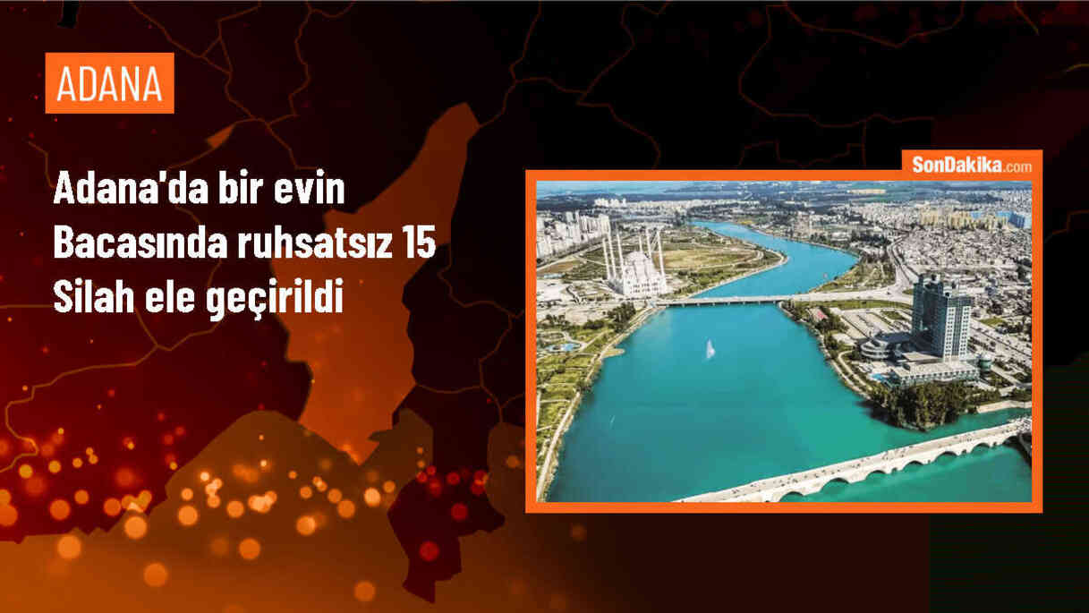 Adana\'da Bacaya Gizlenmiş 15 Ruhsatsız Silah Bulundu