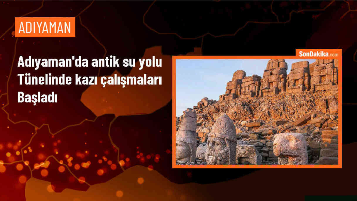 Adıyaman\'da Arsemia Ören Yeri yakınlarında su yolu tüneli bulundu