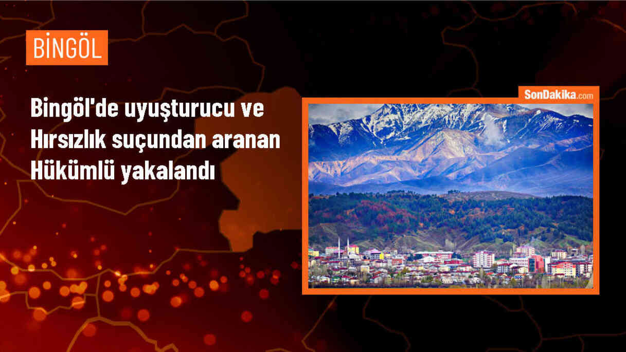 Bingöl\'de hapis cezası bulunan hükümlü yakalandı