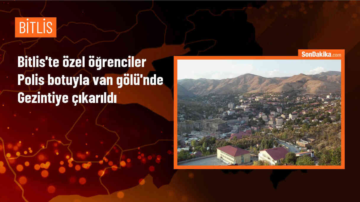 Bitlis\'teki özel öğrenciler Van Gölü\'nde gezinti yaptı