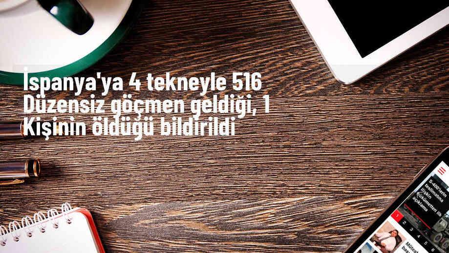Kanarya Adaları\'na 516 düzensiz göçmen geldi, 1 kişi öldü