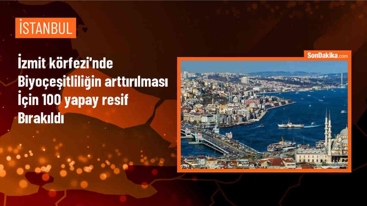 İzmit Körfezi\'nde Yapay Resifler Konuldu