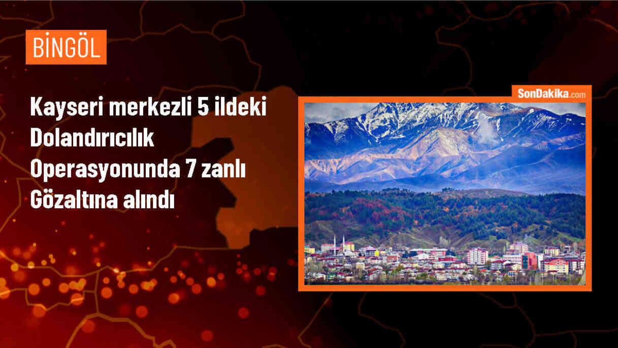 Kayseri merkezli 5 ilde düzenlenen dolandırıcılık operasyonunda 7 şüpheli gözaltına alındı