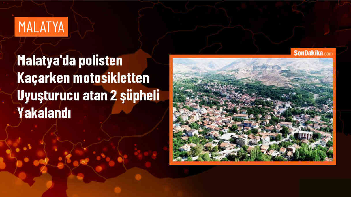 Malatya\'da polisten kaçarken motosikletten uyuşturucu atan 2 şüpheli yakalandı