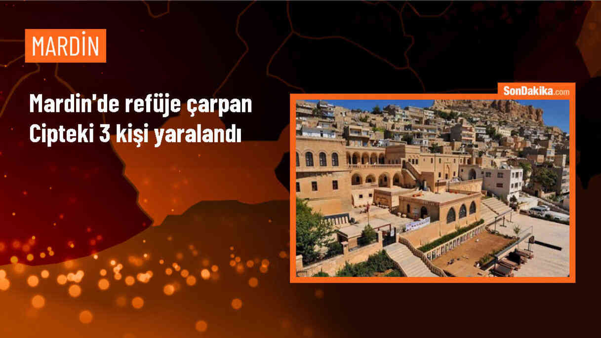 Mardin Nusaybin\'de Refüje Çarpan Cipte 3 Kişi Yaralandı