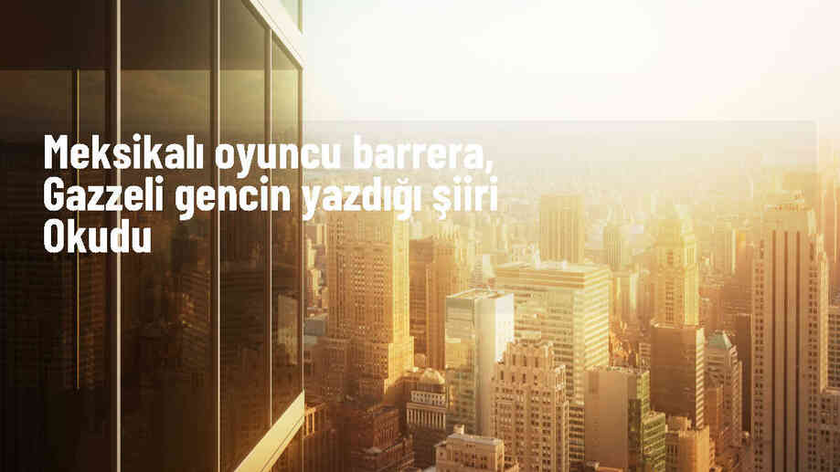 Melissa Barrera, Gazze\'deki Şairin Şiirini Okudu
