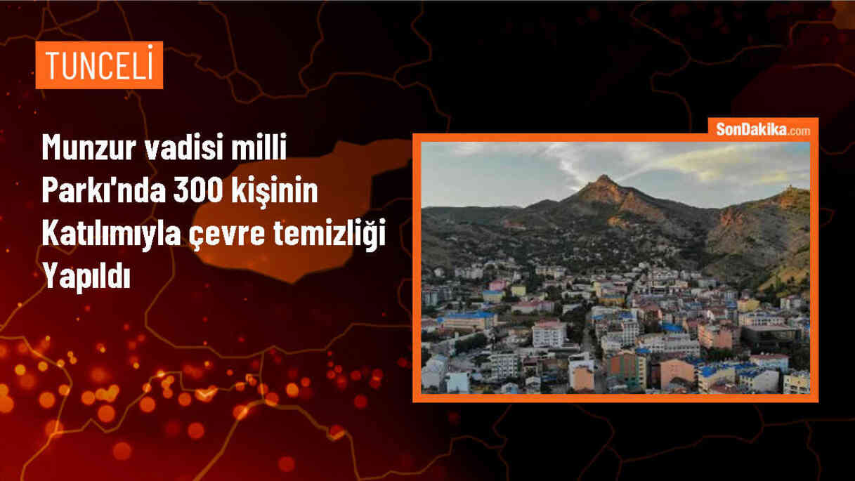 Tunceli\'de Munzur Vadisi Milli Parkı\'nda Çöp Toplama Etkinliği
