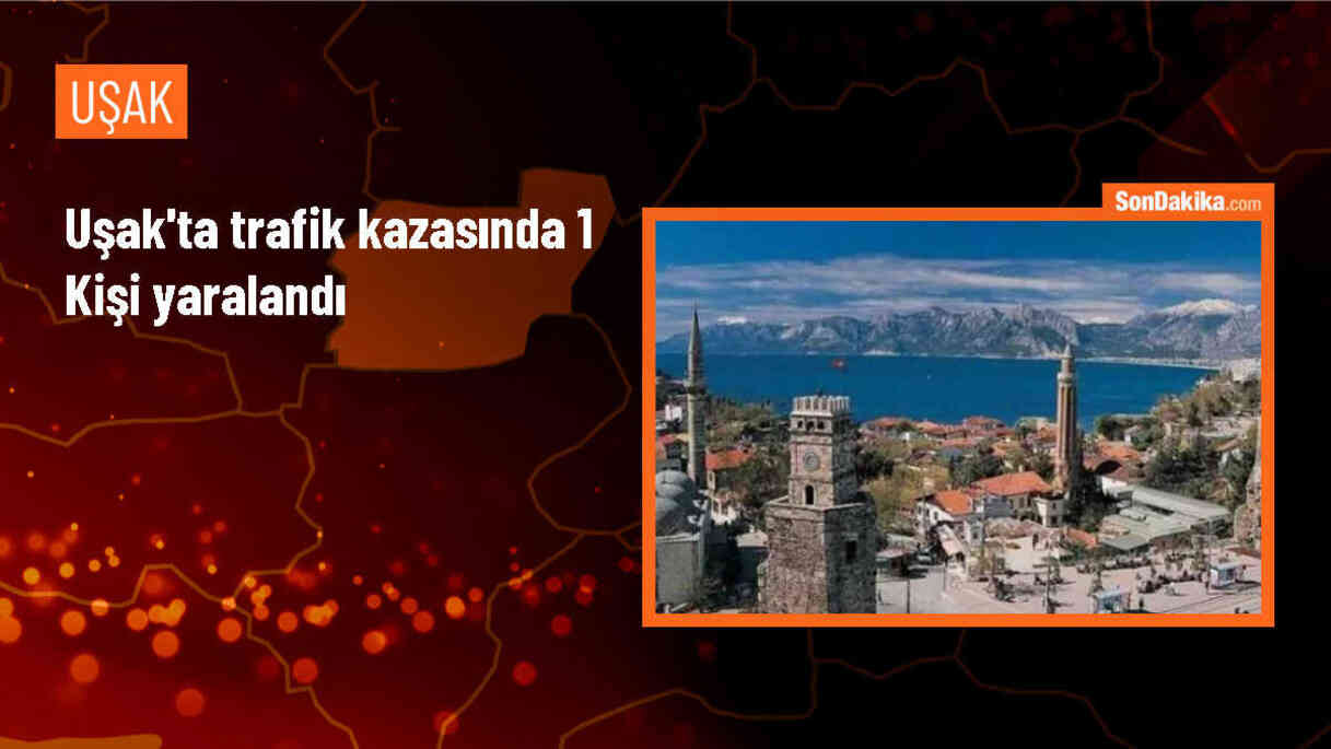 Uşak\'ta Otomobil Devrildi: 1 Yaralı