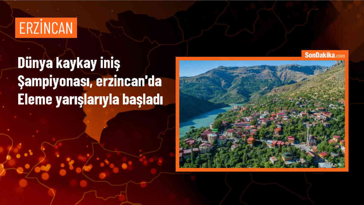 Erzincan Ergan Dağı\'nda Dünya Kaykay İniş Şampiyonası Başladı
