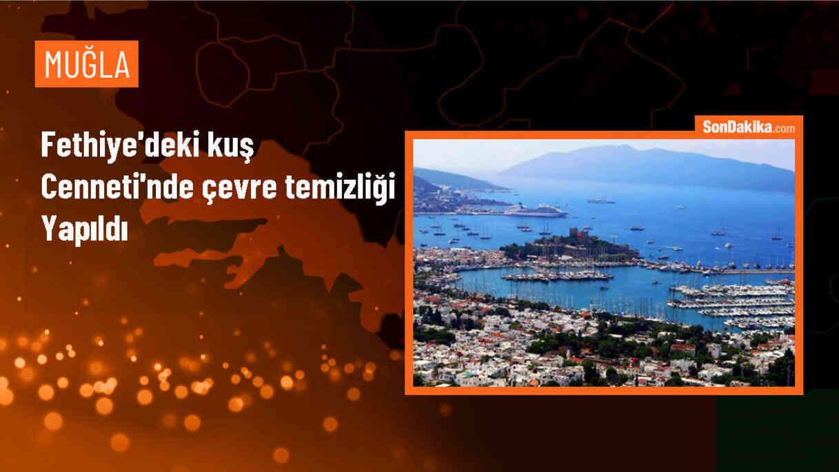 Fethiye Kuş Cenneti\'nde Çevre Temizliği Yapıldı