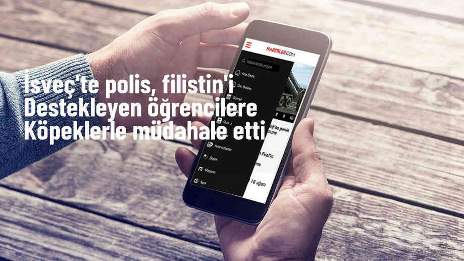 Stockholm\'de Filistin\'e destek eylemi: Polis köpeklerle müdahale ederek 20 öğrenciyi gözaltına aldı