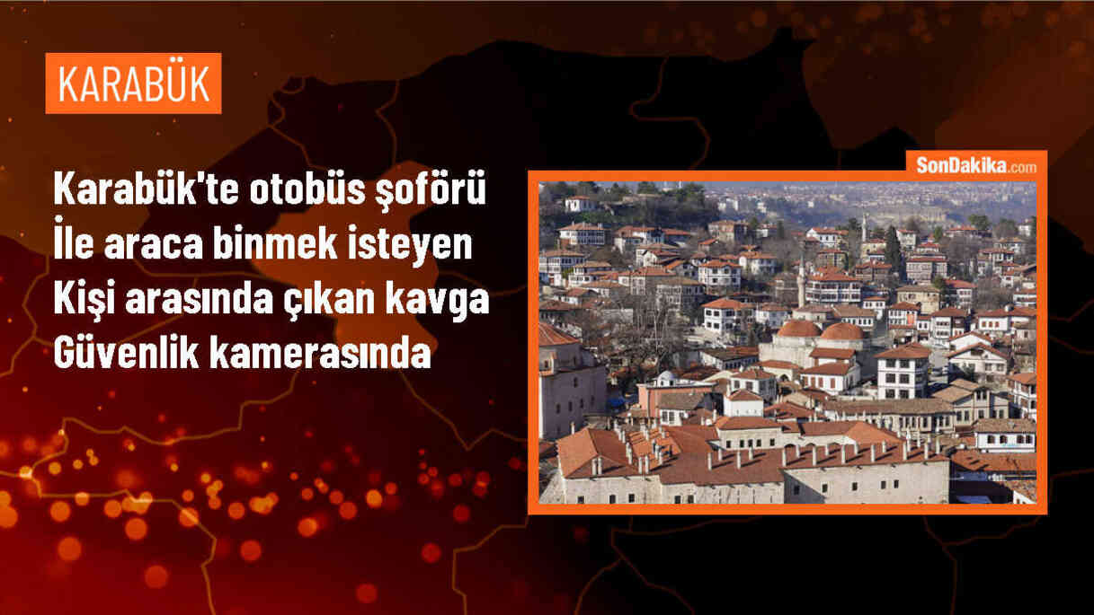 Karabük\'te Otobüs Şoförü ile Yolcu Arasında Kavga Çıktı