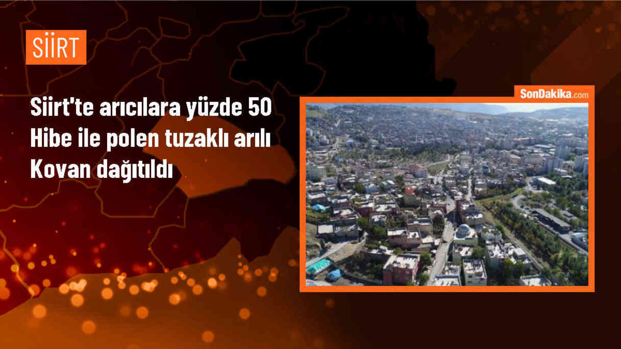 Siirt\'te Arıcılara Polen Tuzaklı Kovan Dağıtıldı