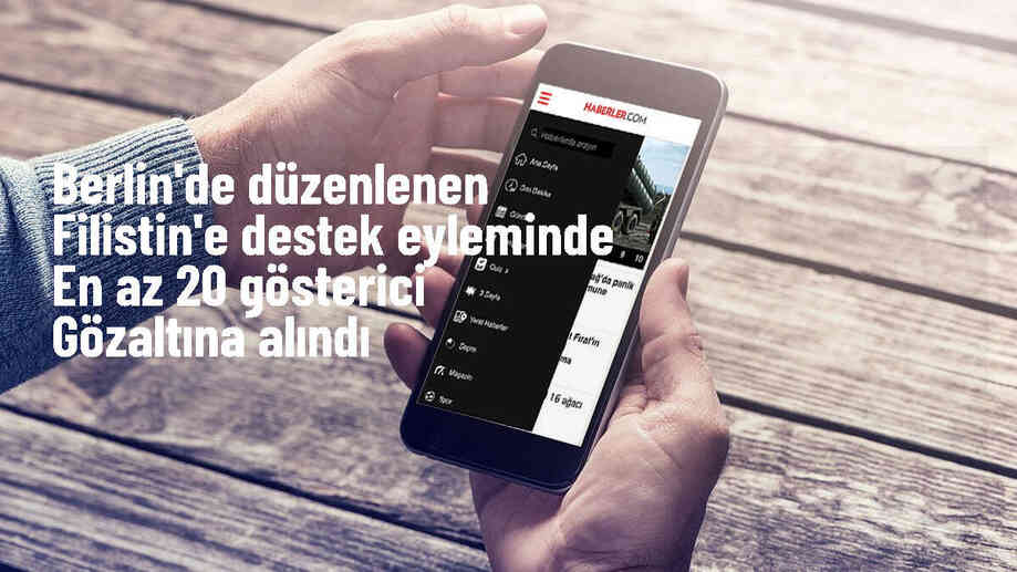 Berlin\'de Filistin\'e Destek Gösterisinde 20\'den Fazla Gözaltı