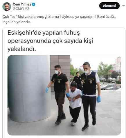 Cem Yılmaz, fuhuş operasyonundaki bir kareye sessiz kalamadı