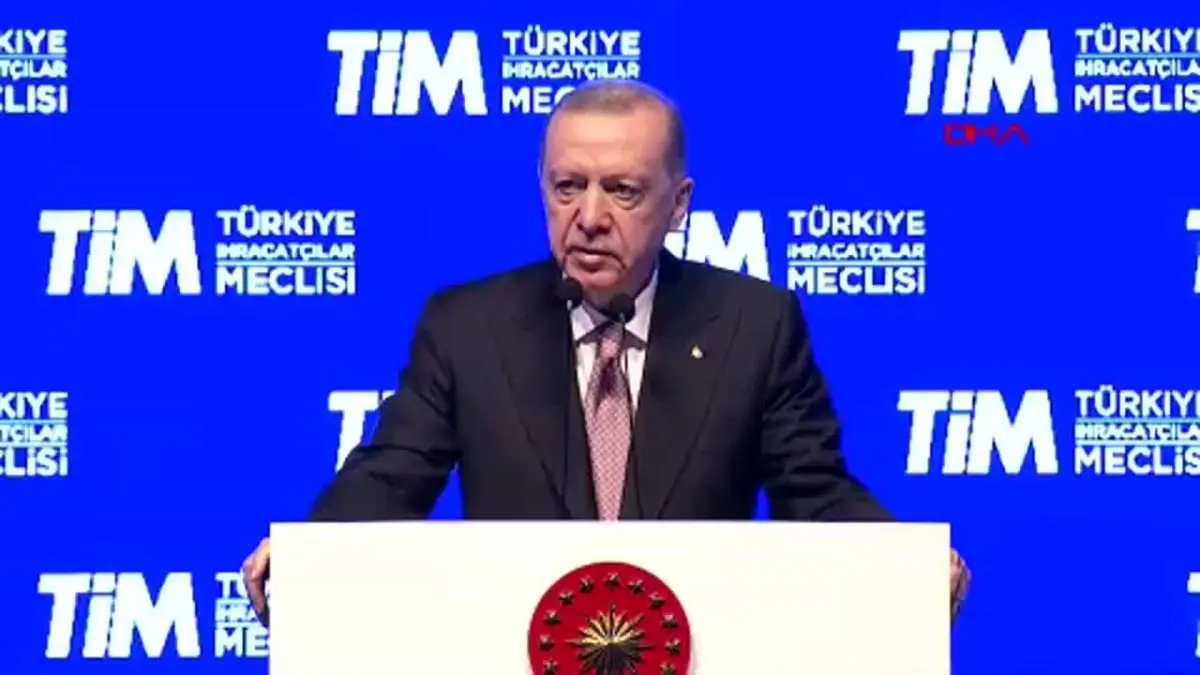 Cumhurbaşkanı Erdoğan: 2023 yılında 355 milyar dolar ihracatla kapattık