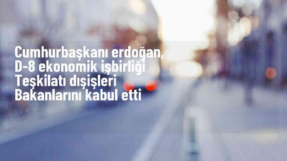 Cumhurbaşkanı Erdoğan, D-8 Dışişleri Bakanlarını kabul etti