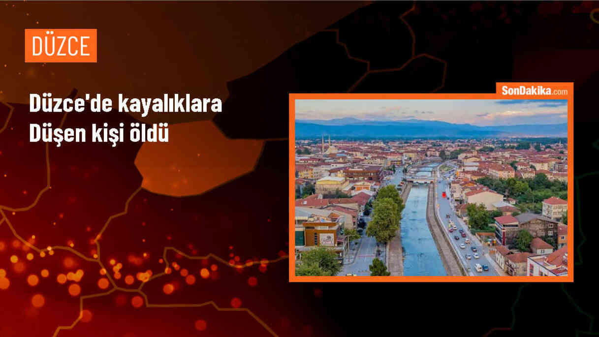 Düzce\'de kayalıklara düşen kişi hayatını kaybetti