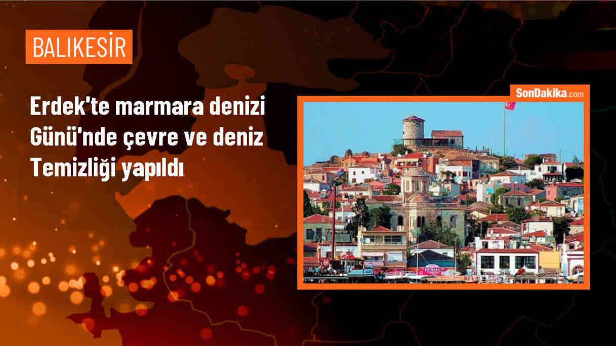 Erdek\'te Marmara Denizi Günü etkinliği kapsamında sahil ve deniz temizliği yapıldı