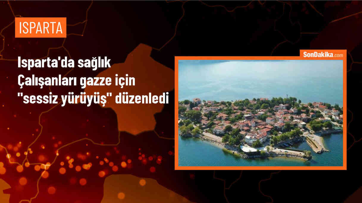 Isparta\'da Sağlık Çalışanları İsrail\'in Gazze\'ye Saldırılarını Protesto Etti