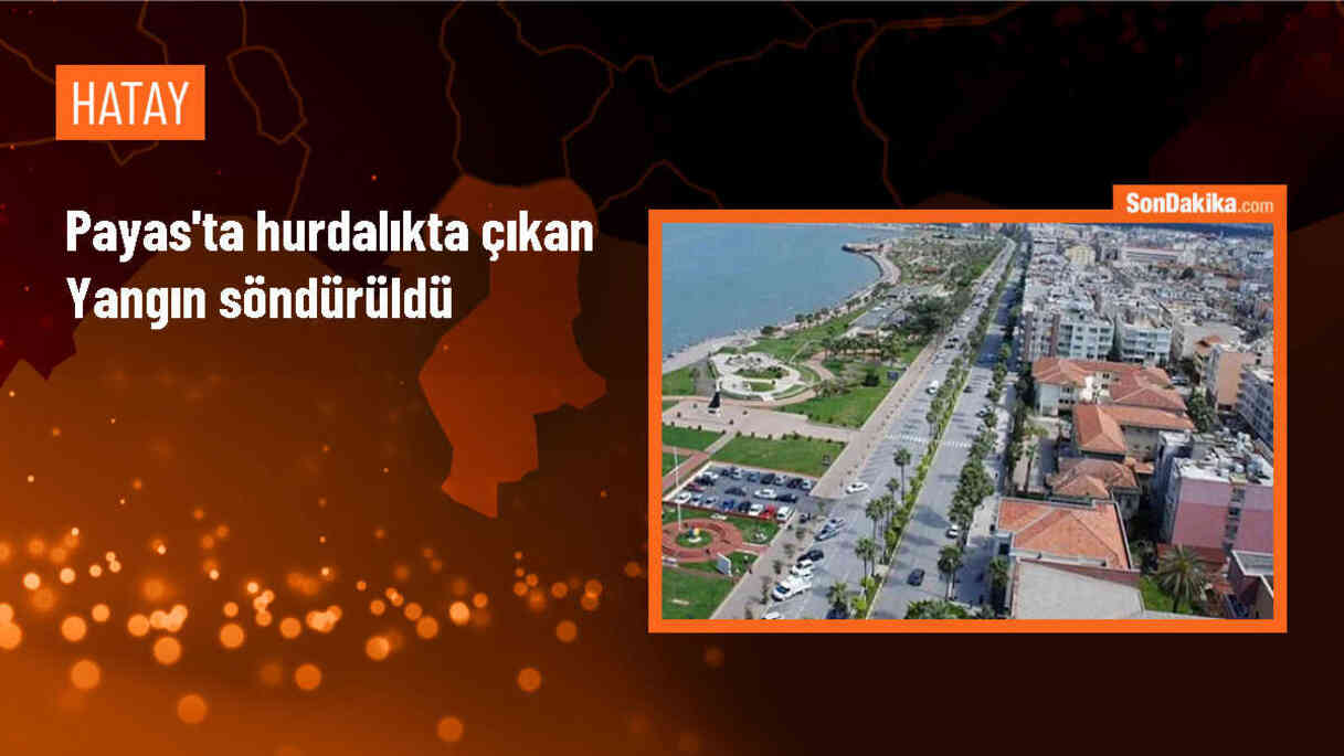 Hatay\'ın Payas ilçesinde hurdalıkta çıkan yangın söndürüldü
