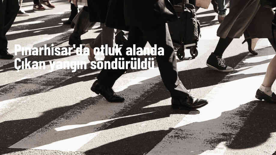 Pınarhisar\'da Otluk Alanda Çıkan Yangın Söndürüldü