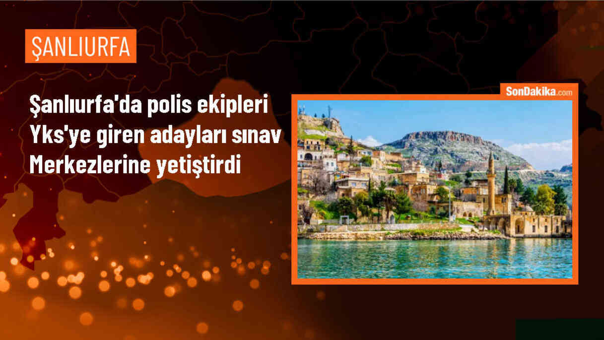 Şanlıurfa\'da YKS\'ye yetişememe riski olan 2 öğrenciye polis yardımı