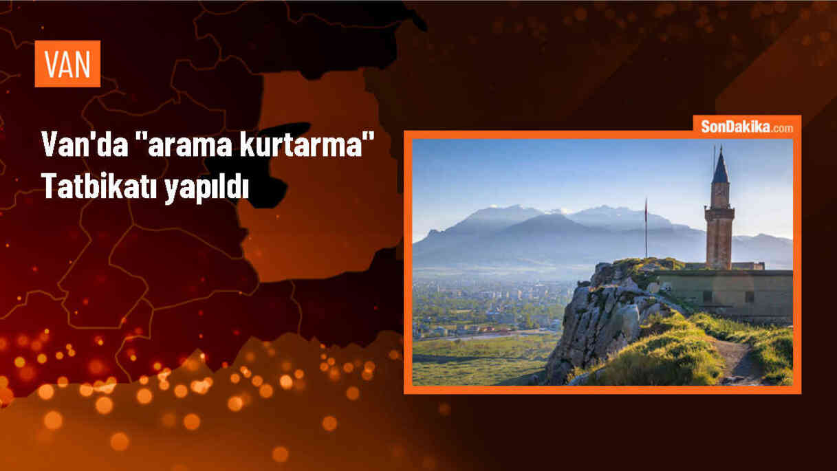 Van\'da AFAD ekipleri arama kurtarma tatbikatı gerçekleştirdi