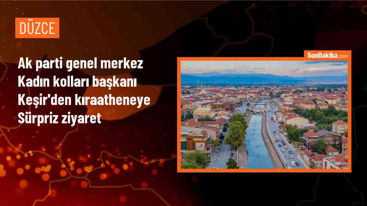 AK Parti Genel Merkez Kadın Kolları Başkanı Ayşe Keşir, Düzce\'de Mahalle Kıraathanesini Ziyaret Etti