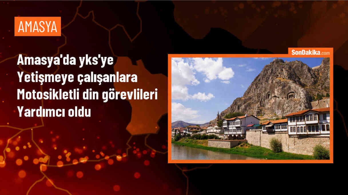 Amasya İl Müftülüğü, YKS\'ye yetişmeye çalışan öğrencilere yardımcı oldu