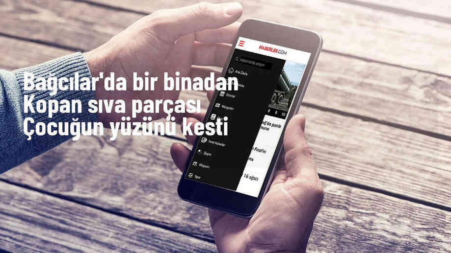 Bağcılar\'da 5 katlı binadan kopan sıva parçası, sokakta oynayan çocuğun yüzünü kesti