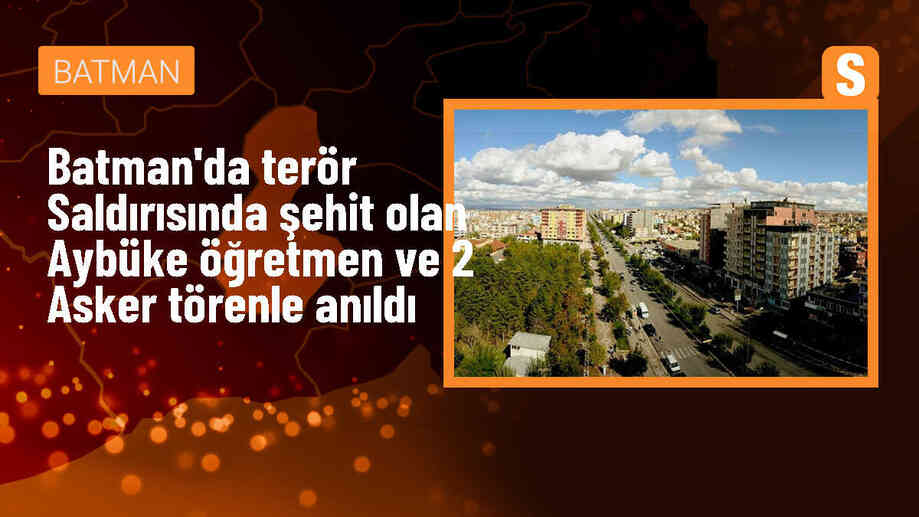 Batman\'da şehit öğretmen ve jandarma uzman çavuşlar törenle anıldı