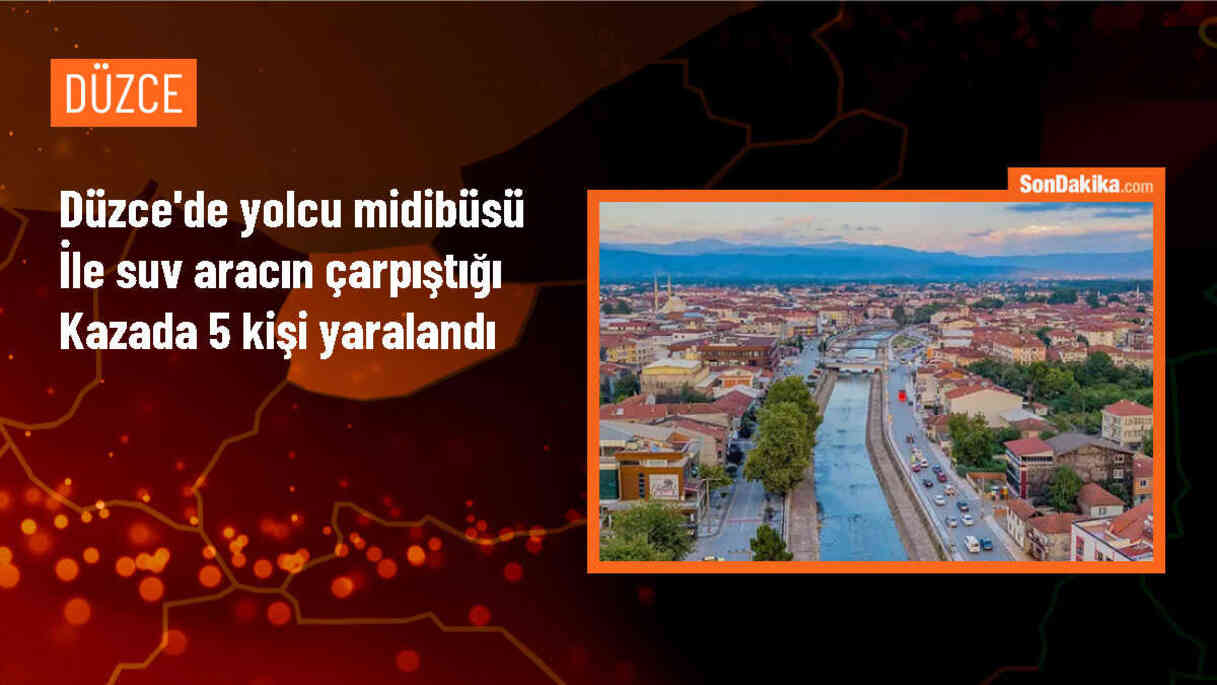 Düzce\'de Trafik Kazası: 5 Yaralı