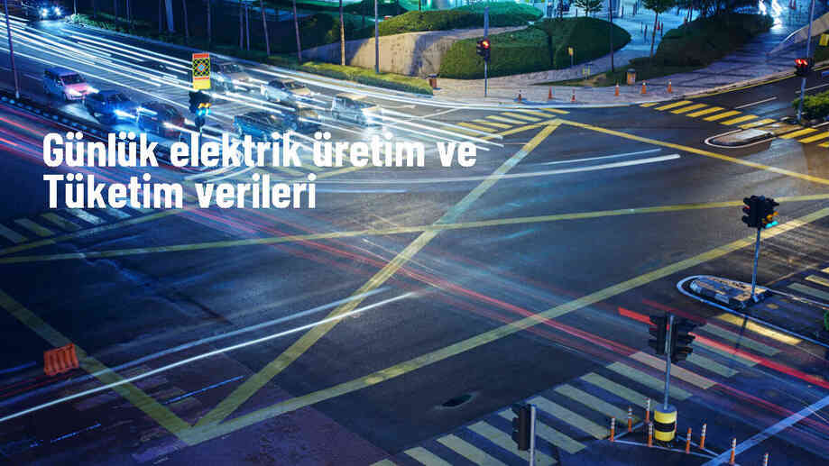 Türkiye\'de Günlük Elektrik Üretimi ve Tüketimi