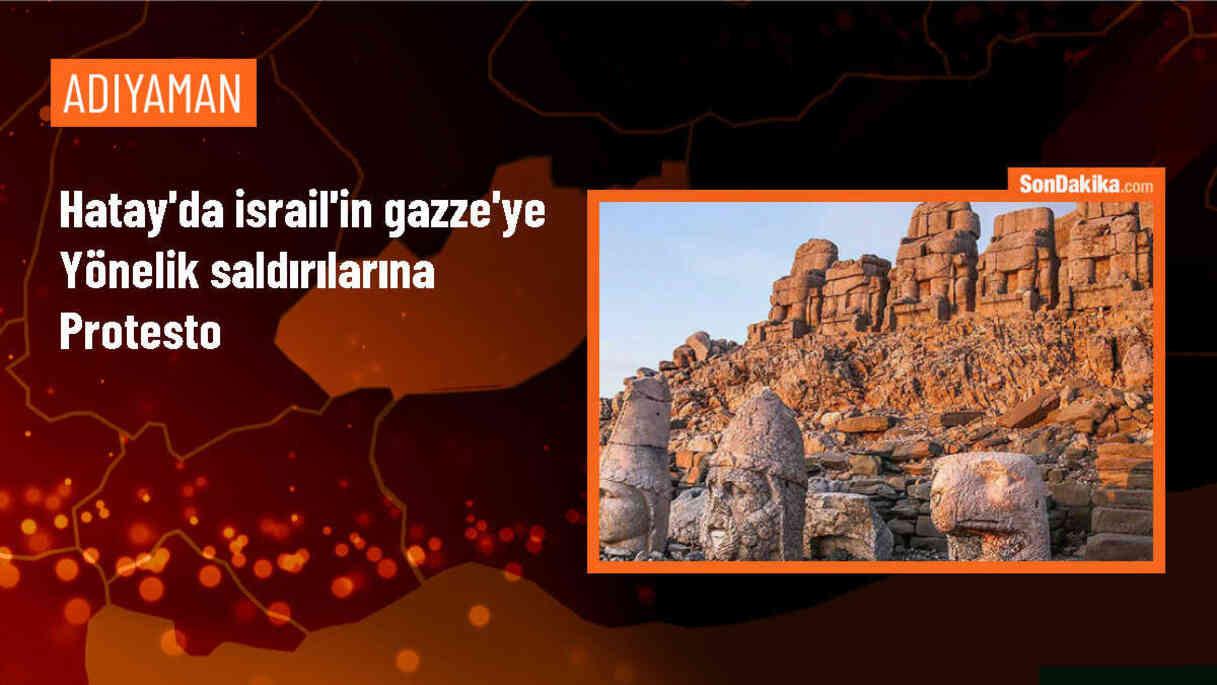 Hatay\'da İsrail\'in Gazze\'ye yönelik saldırılarına tepki gösterildi