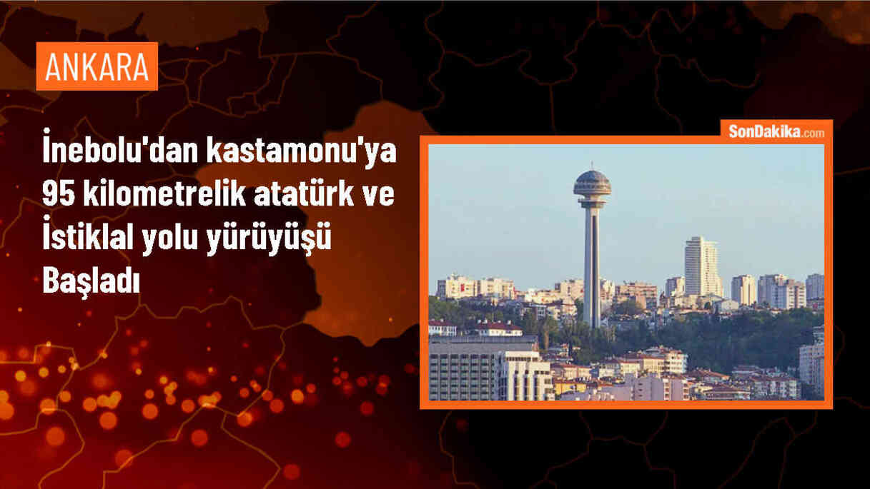 Atatürk ve İstiklal Yolu Yürüyüşü İnebolu\'da Başladı