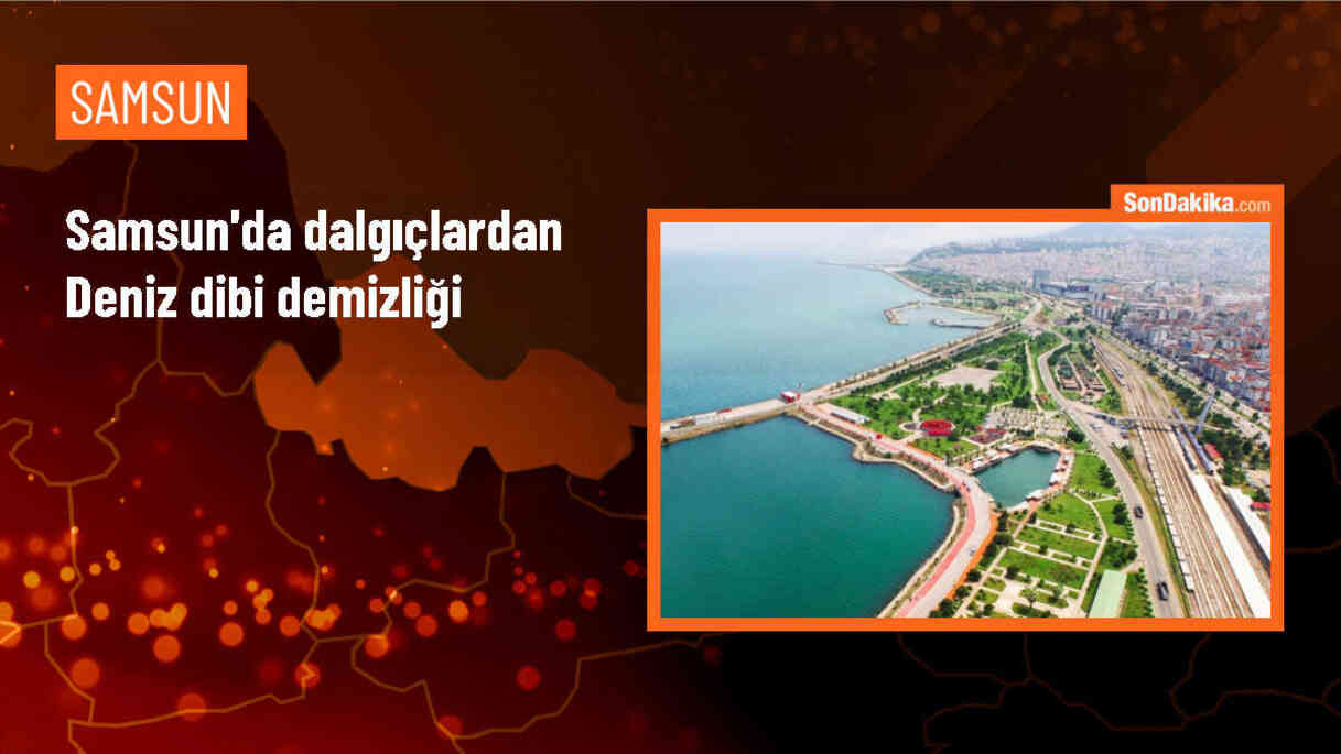 Samsun\'da Türkiye Çevre Haftası kapsamında dalgıçlar deniz tabanında temizlik yaptı