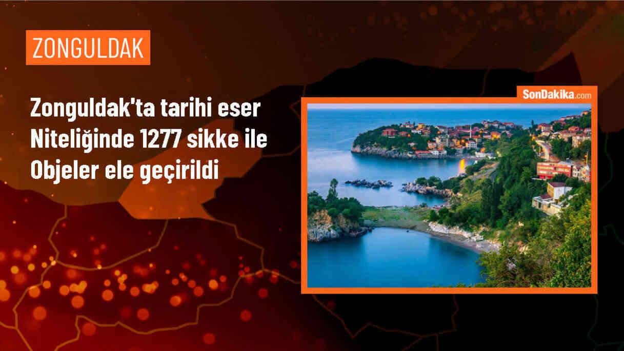 Zonguldak\'ta tarihi eser kaçakçılığı operasyonunda 1277 sikke ile objeler ele geçirildi
