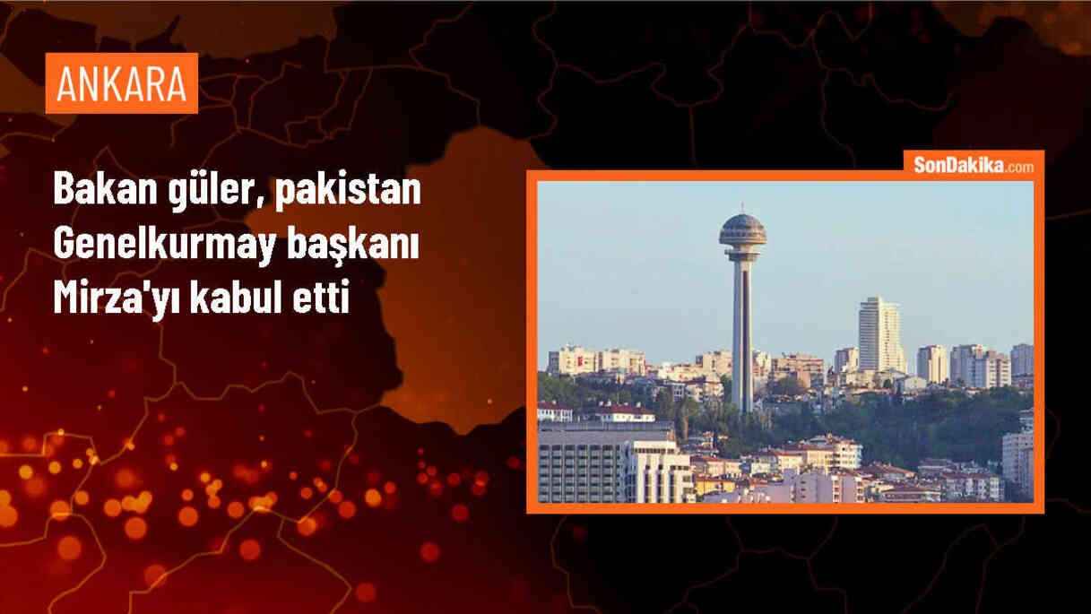 Milli Savunma Bakanı Yaşar Güler, Pakistan Genelkurmay Başkanı Orgeneral Sahir Shamshad Mirza\'yı kabul etti