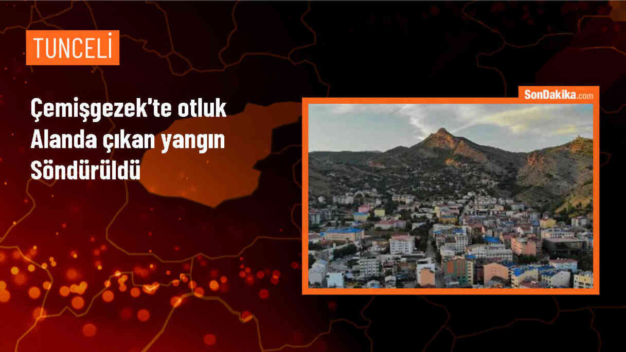 Tunceli\'de çıkan yangın itfaiye ekipleri tarafından söndürüldü