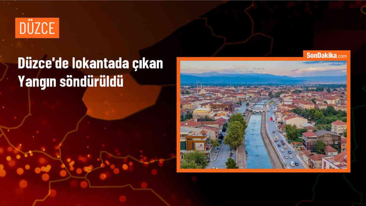 Düzce\'de Lokantada Çıkan Yangın Hasara Neden Oldu