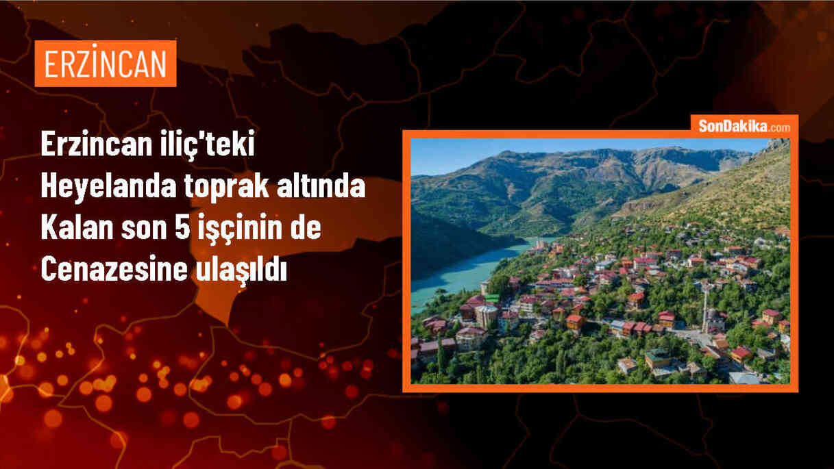 Erzincan\'da maden faciasında hayatını kaybeden son 5 işçinin cenazelerine ulaşıldı