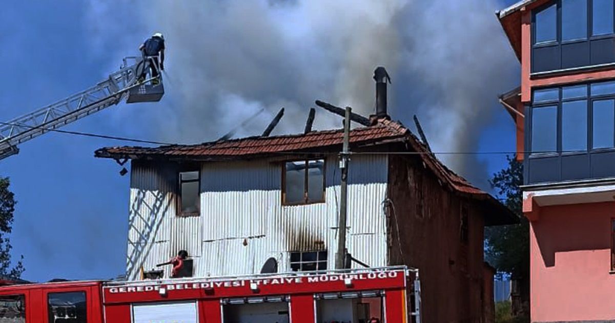 Bolu Gerede\'de Müstakil Evde Yangın