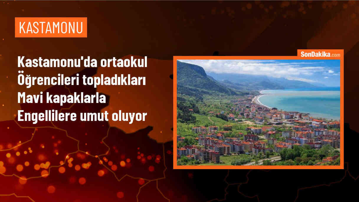 Kastamonu\'da öğrenciler mavi kapaklarla engellilere araç alıyor