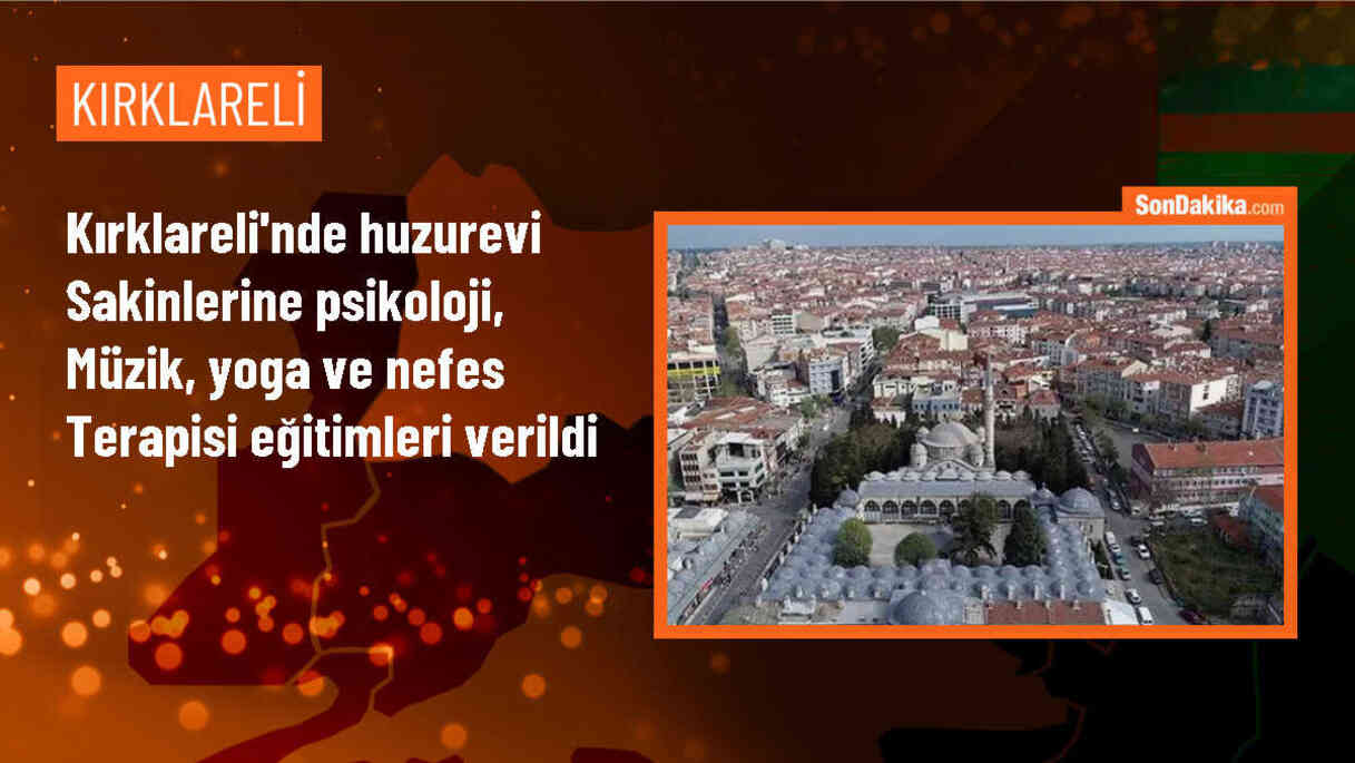 Kırklareli\'nde Aktif Yaşlanma ve Çocukların Bilişsel Gelişimini Destekleme Projesi kapsamında huzurevi sakinlerine eğitimler verildi